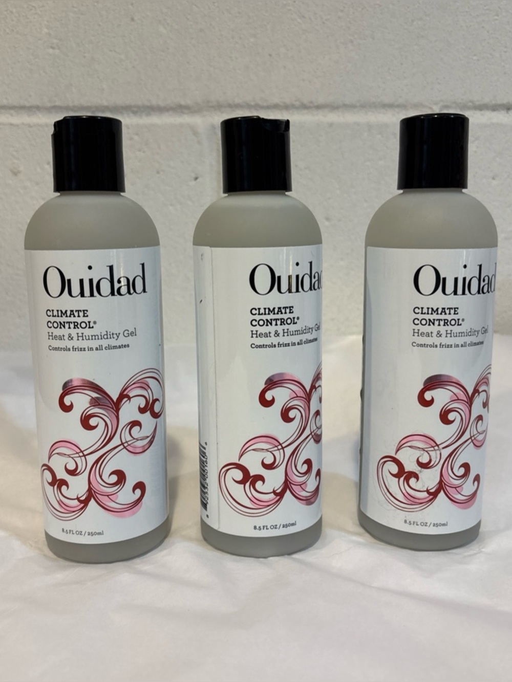 Ouidad Climate Control Heat and Humidity Gel lot of 3 8.5 fl oz